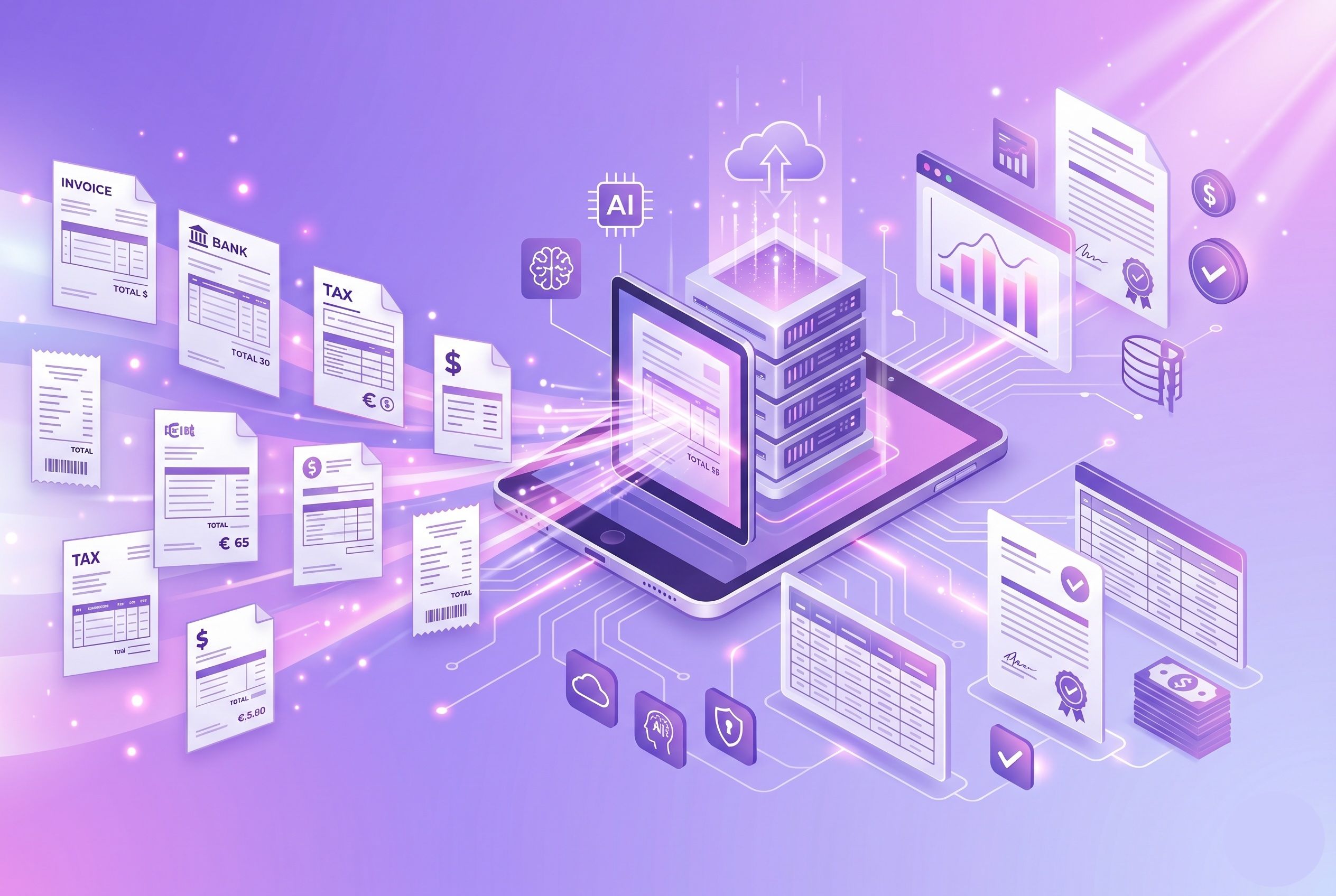 Man using futuristic dashboard